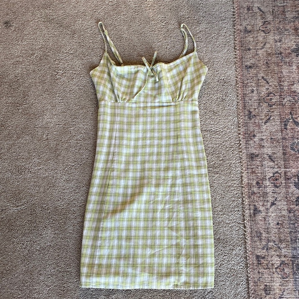 plaid green Brandy Melville sundress